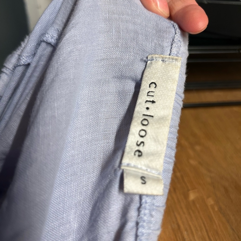 Light Blue Drawstring skirt - Picture 3 of 3